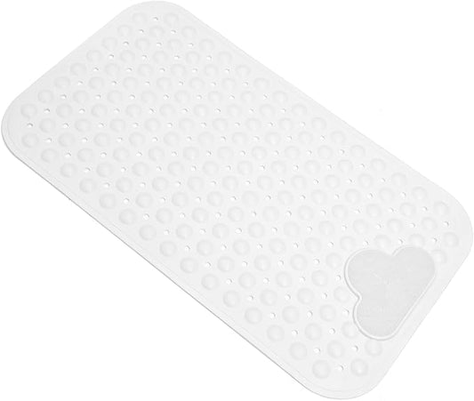 Bathtub Mat Non Slip Shower Mat Bath Mat for Tub 28"X16" White | Bath Tub Mat Non Slip, Machine Washable, Foot Massage, Non Slip Bath Mat, Shower Mat for Inside Shower, Bathroom Mat