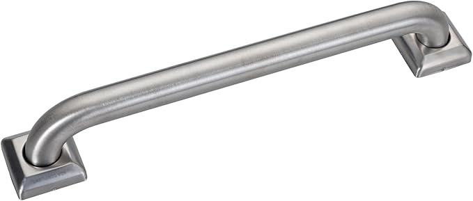 joyrain 500lb Capacity Stainless Steel Grab Bar - Heavy Duty Bathroom Safety Rail for Elderly, Anti-Slip Shower Handle, ADA Compliant (Brushed Stainless Steel, 24 inch)