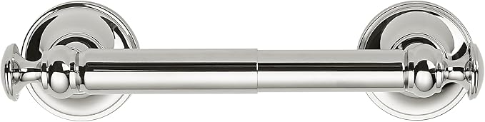 2 Pack Double Post Toilet Paper Holder Vibrant Polished Nickel Tissue Roll Holder for Bathroom Organization and Storage Single Double Toilet Tissue Holder Wall Bathroom Accessories