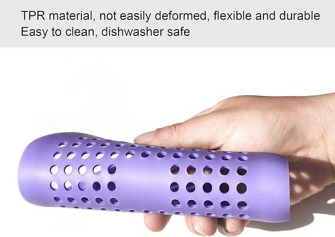 4 Pcs Shower Drain Hair Catcher Bathtub Stopper Home Drain Protectors Drain Cover with Sucker Water Trap Sink Cover for Bathroom Bathtub and Kitchen (Purple)