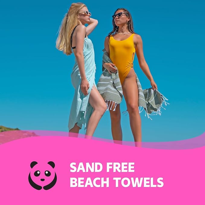 Turkish Beach Towels, Set of 12, Oversized 72"x40" - Purple | Soft Hammam Peshtemal, Sand Free, Quick-Dry, Absorbent Bath Towel | Lightweight & Compact for Travel, Pool, Gym, Spa