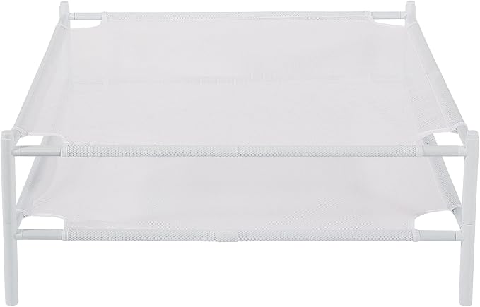 STO STO Sweater Drying Rack, 2-Pack Stackable Mesh Clothes Drying Rack, Laundry Drying Rack for Sweaters, Socks, Toys, White