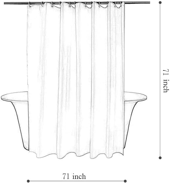 Tititex Serenity Light Blue Eucalyptus Shower Curtain Sets, Bright Watercolor Leaves Plant with Floral Bathroom Decoration 71x71 Inch with Hooks