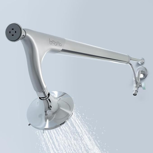 BOONA Tandem Shower as seen on Shark Tank | Dual Shower Head for Couples | King Krome, One Showerhead