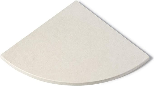 Beige Natural Marble Corner Shower Shelf for Bathroom, 10'' Polished Marble Corner Shelves for Bath, Wall Mounted Stone Corner Shower Caddy, No Drilling Adhesive Shower Shelf - Rigel Yellow