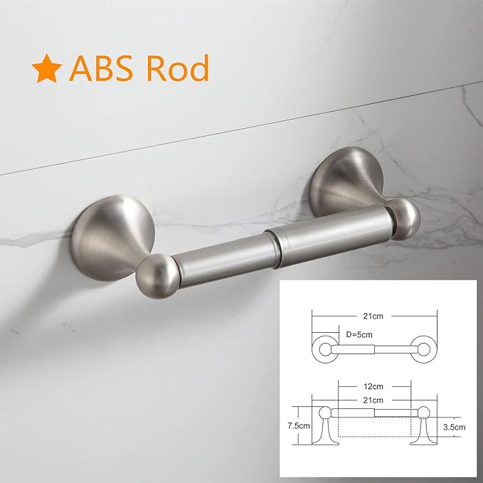BGL Bathroom Hardware Set Brushed Nickel Adjustable Expandable Bath Towel Bars Bathroom Accessory Set Towel Racks 8-Pieces Wall Mount