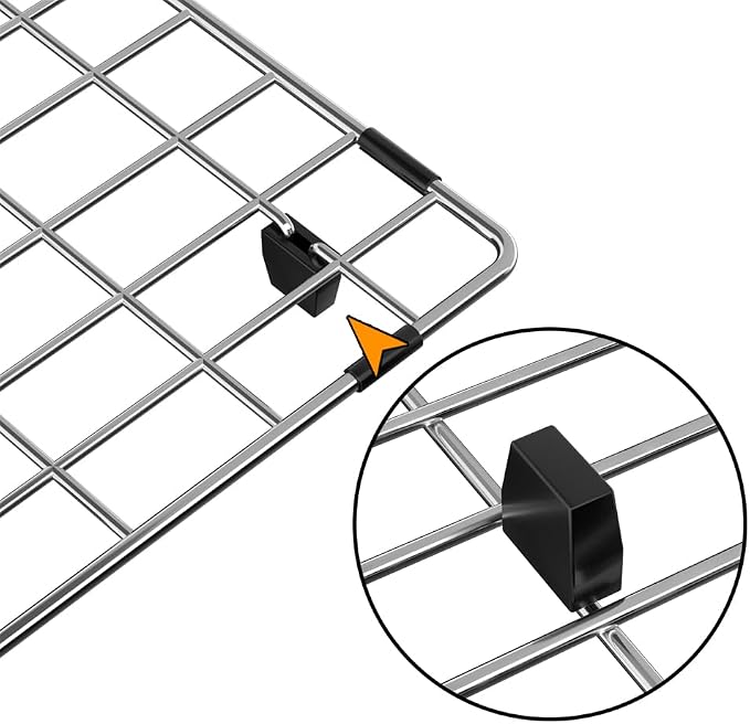 SANNO Kitchen Sink Protectors - Stainless Steel Sink Grid with Rear Drain Hole, Sink Rack 27.6" L x 14.6" W