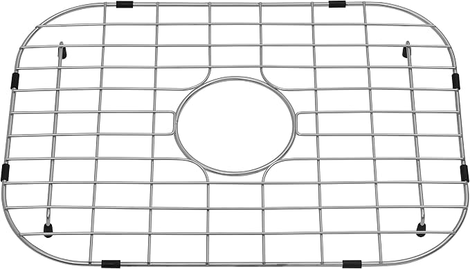 Kitchen Sink Grid and Sink Protector, Stainless Steel Sink Grids 18-1/2" x 13-3/8" with Center Drain for Single Sink Bowl, Sinka Bottom Grid, Sinks Grate