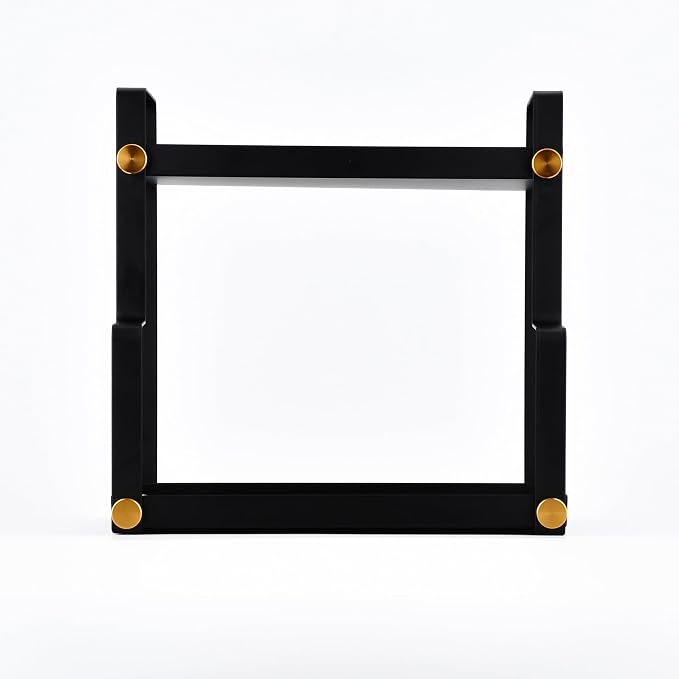 FFK 2 Tier Countertop Organizer, Cosmetic Organizer, Storage Shelf for Cabinet, Countertop, Pantry, Desktop, Ideal for Bathroom, Kitchen, Office (Black)