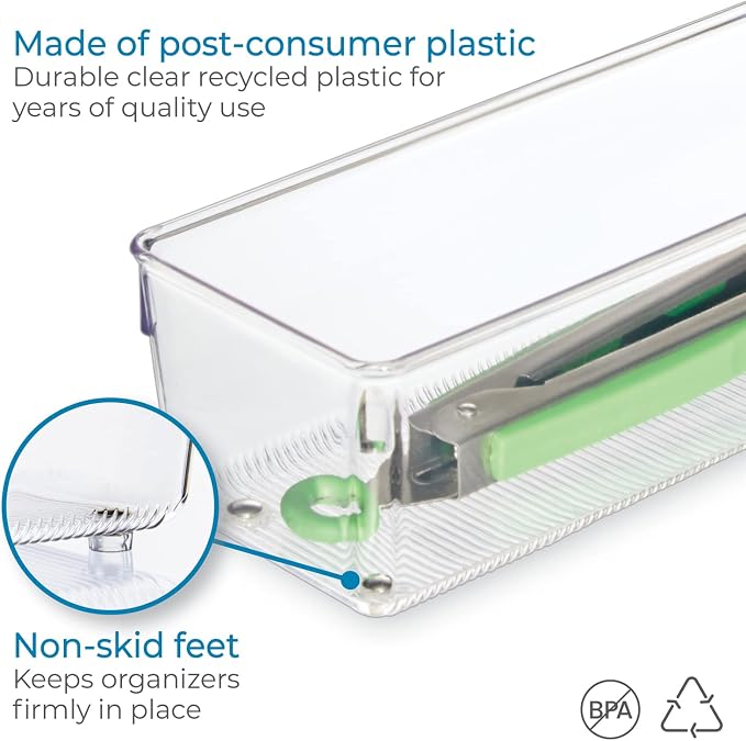 iDesign EMW6134175, Large, Clear | BPA-Free Plastic, Clear