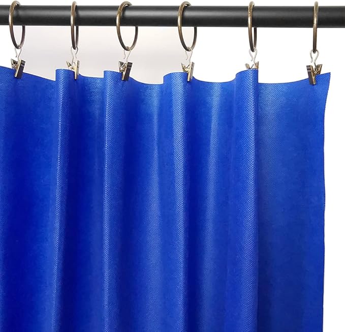 LLPJS 40 Pack Metal Curtain Rings with Clips, Drapery Clips with Rings, Curtain Rod Clips Hooks, Decorative Windows Hanging Curtain Hangers, 1.5 Inch Interior Diameter, Bronze