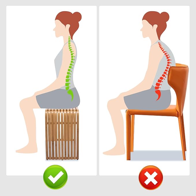 Bamboo Shower Bench, Waterproof Non-Slip Bath Stool,Sturdy Stable | Natural bamboo material, fully assembled, unique spa-style, multi-scene use for bathroom, entryway, bedroom and living room