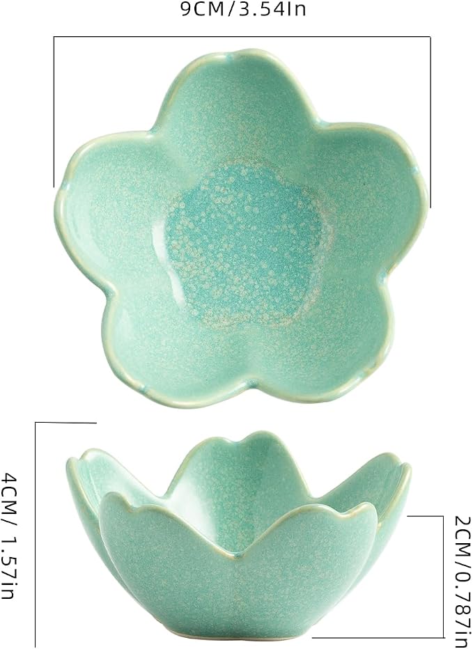 Floral Ceramic Jewelry Tray, 3.5" Ring Holder Trinket Bowl | Petite bowl keeps rings, earrings, keys, and keepsakes visible on vanities or dressers, making a sweet gift for women