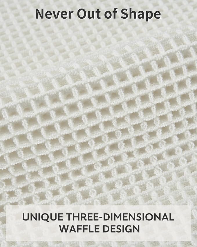 tchdio Waffle Bath Mat-Runner Rug, Super Absorbent Non Slip Bath Mats for Bathroom Machine Washable Long Rugs with Tassels, Bath Rugs for Bathroom Floor Beside Tub, 2' x 6'(24" x 72"), White