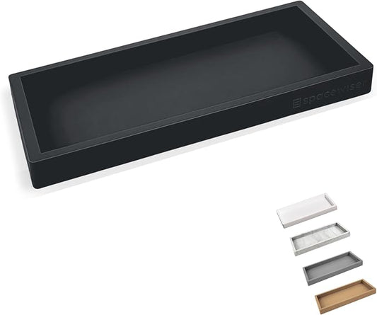 Countertop & Vanity Silicone Tray - Small 7.7" Kitchen Soap Tray | Kitchen Sink Soap Tray, Dish Soap Tray for Kitchen Counter, Bathroom Tray, Silicone Soap Dispenser Tray & Sponge Holder