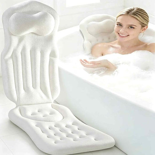 Full Body Bath Pillow Cushion for Tub 51"*15" Luxury Tub Mat | Luxury Bathtub Pillow, Bubble Bath Mat for Tub Spa 51"*15"