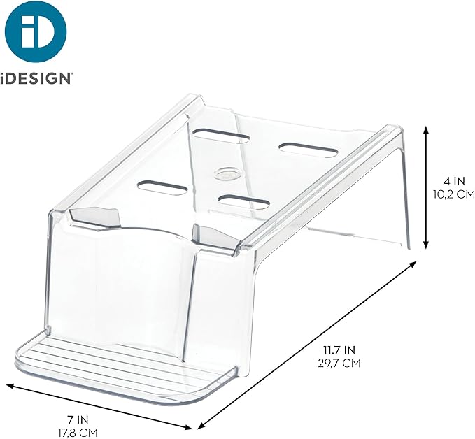 iDesign Laundry Detergent Holder, Clear | Liquid Detergent Stand, Laundry Room Organization