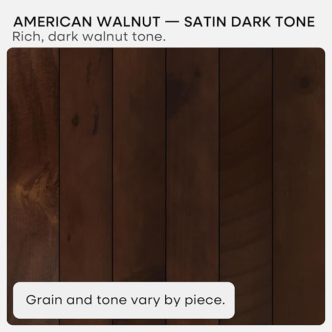 Walnut 42 inch Floating Shelves, High End Solid Real Wood 42inch Floating Shelf for Wall, Large Dark Brown 42 inches Long Floating Shelves, Heavy Duty Bracket, 42 X 6.5 X 1.75 inch, Set of 3