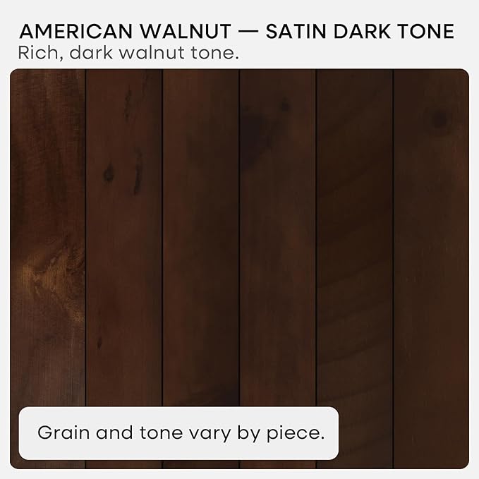 Walnut 20 inch Floating Shelf, High End Solid Real Wood 20inch Floating Shelves for Wall Mounted, Dark Brown 20 inches Long Floating Shelves, Heavy Duty Bracket, 20 X 6.5 X 1.75 in, Set of 3