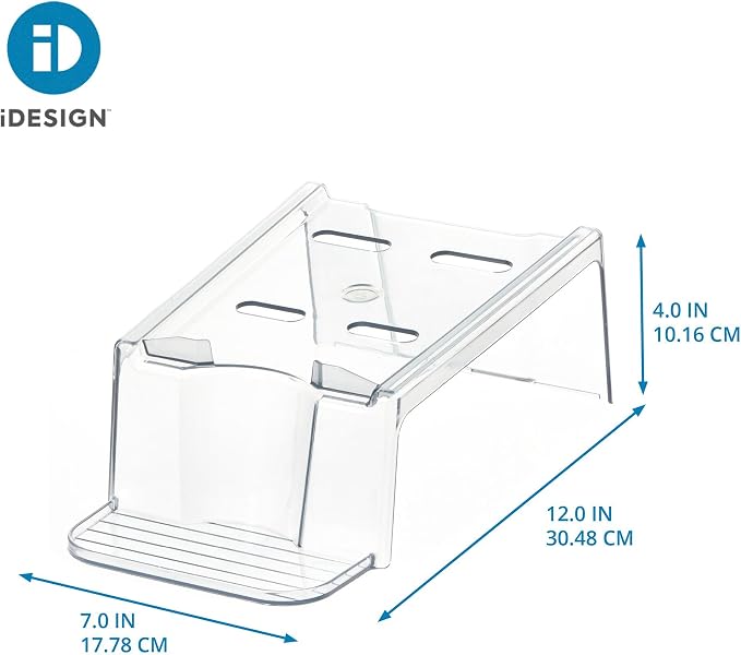 InterDesign iDesign Laundry Detergent Holder,Liquid Detergent Stand for Laundry Room Organization,Clear,(Pack of 6)