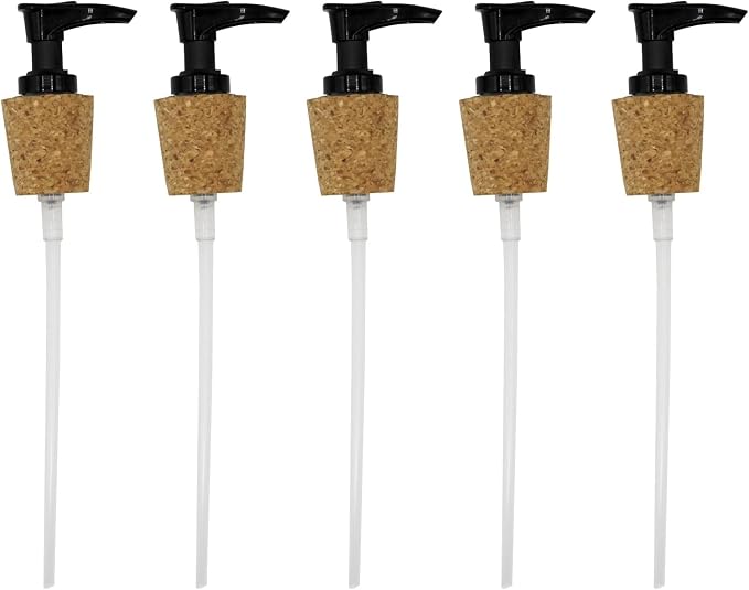 Creative Hobbies Black Pump Dispenser with Cork Stopper for Easy Press-in Fit (Pkg/5)