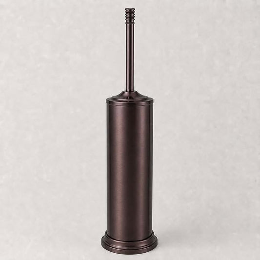 Red Bronze Toilet Brush and Holder Set，Extra Long Handled Toilet Bowl Brush and Holder，Stainless Steel Heavy Duty Toilet Brush for Bathroom,Deep Cleaning Modern Toilet Cleaner Slip Base