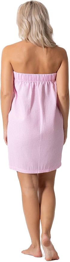 Women’s Waffle Spa Body Wrap with Adjustable Closure