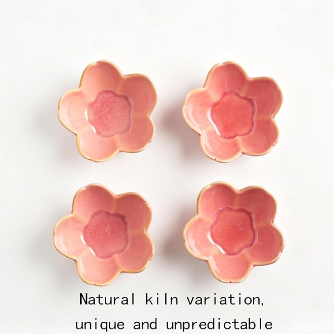 Flower Ceramic Jewelry Dish, Floral Ring Holder Tray | Petite bowl keeps rings, earrings, keys, and keepsakes visible on vanities or dressers, making a sweet gift for women