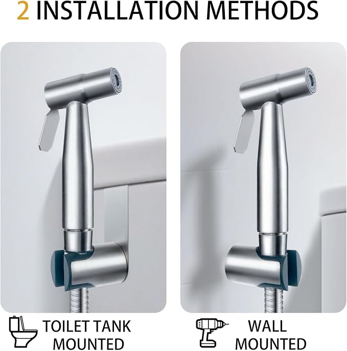 Bidet Attachment for Toilet - Handheld Bidet Sprayer with Jet Spray, Muslim Shower & Shatafa Toilet Hose/Bidet Hose