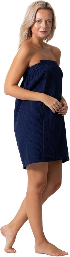 Women’s Waffle Spa Body Wrap with Adjustable Closure