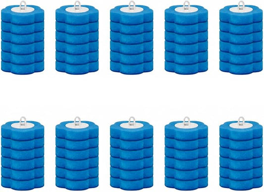 60-Pack Disposable Toilet Brush Refill Pads, Disposable Toilet Bowl Wand Refills, Toilet Cleaning Refills, Toilet Scrubber Refills, Brush Head Replacement for Toilet, Urinal, Bathtub & Wash Basin