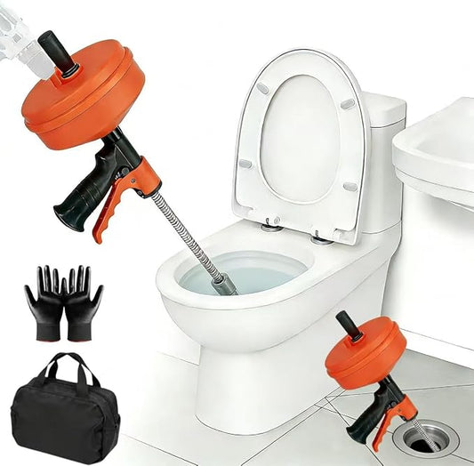 50 FT Double Mode Drain Snake Tools, 14-in-1 Drain Auger for Sink and Drain Unblocking, Plumbing Snake for Kitchen, Bathrom and Shower Sink, Snake for Real DYIs 2026 Upgraded