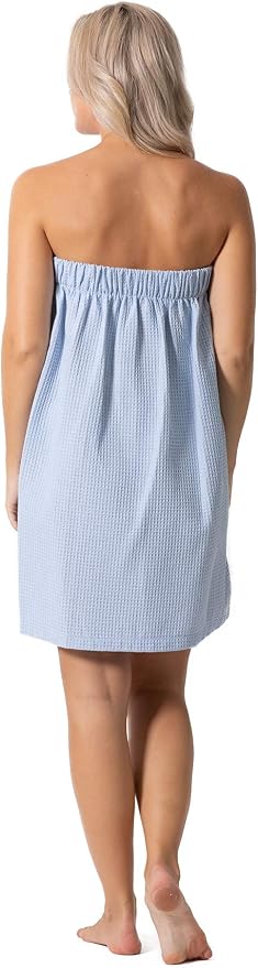 Women’s Waffle Spa Body Wrap with Adjustable Closure