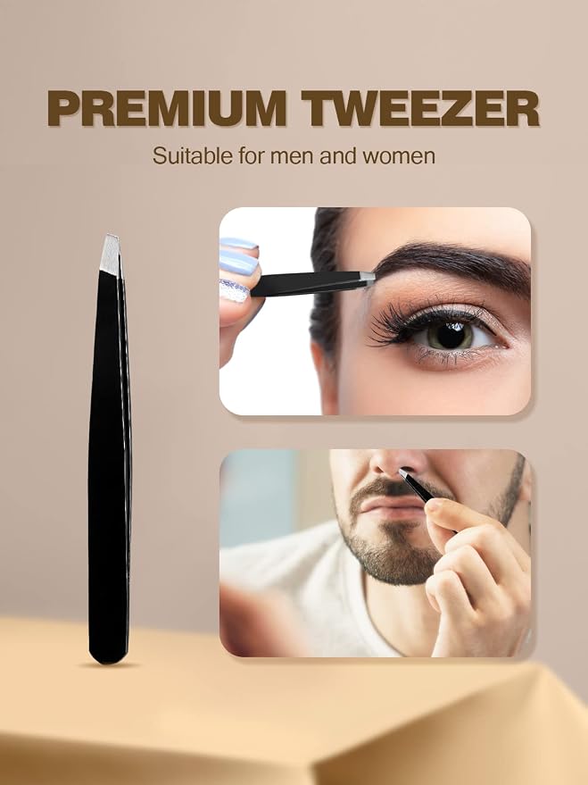 Macaki 30x Magnifying Mirror Suction Cup, Makeup Mirror, 3.5 in, Black | Small Magnifying Mirror, for Home, On the Go or Office, Brows, Contacts, Powerful Suction Cup, Travel Mirror, Tweezers