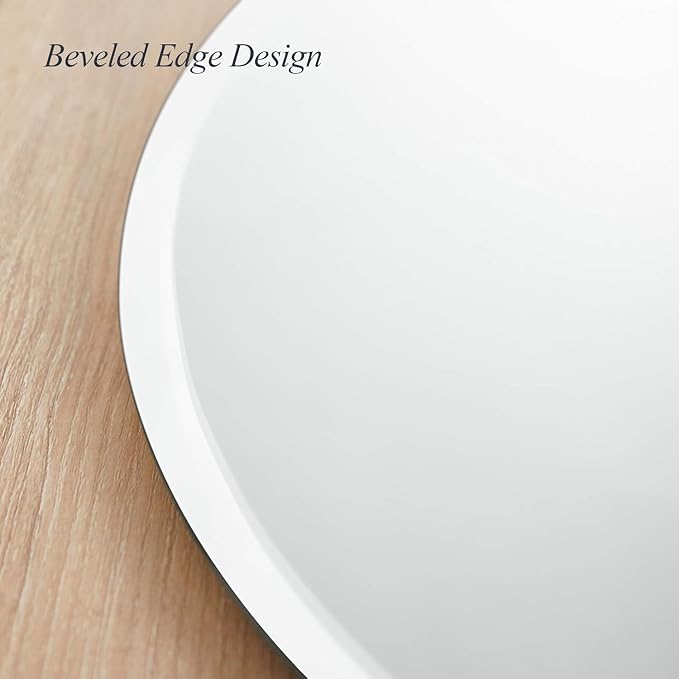Cloud Shaped Frameless Wall Mirror,20x28 Inch,Beveled Edge Vanity Mirror | Beveled Edge Design Perfect for Vanity Bedroom Entryway Unique Cloud Shape Easy Wall Mount