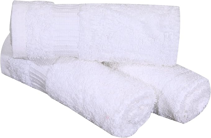 Premium White Washcloths Set - 480 Pack | 13x13 Inches - Ultra Soft, Highly Absorbent - Cotton Wash Cloths for Your Body - Machine Washable & Fingertips Towels (13 x 13, White - 480 Pcs)