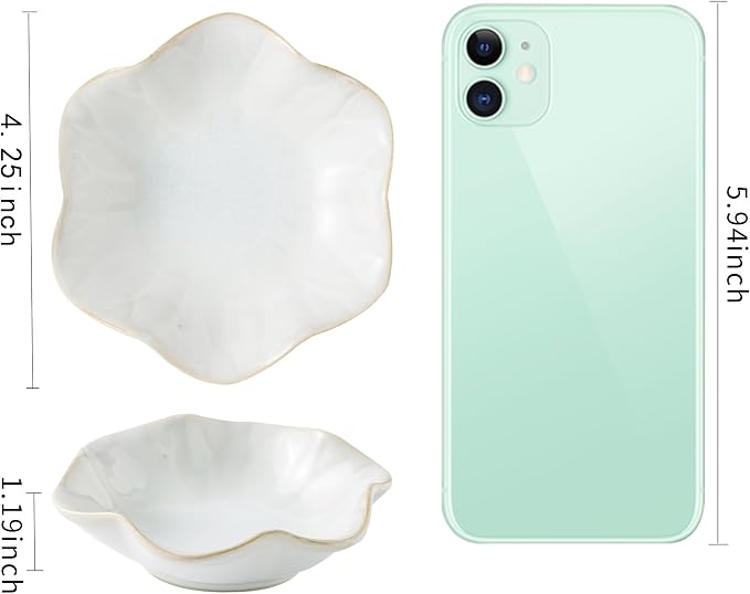 BEUNAIZER Jewelry Dish Tray, Ring Dish, Ceramic Trinket Tray, Key Bowl | Decorative plate style keeps earrings, necklaces and small items easy to see, suited for friends, daughters and mothers.