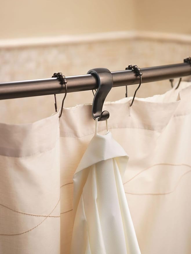 Moen SR2100OWB Shower Curtain Rings, Pack of 24, Old World Bronze