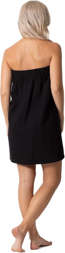 Women’s Waffle Spa Body Wrap with Adjustable Closure