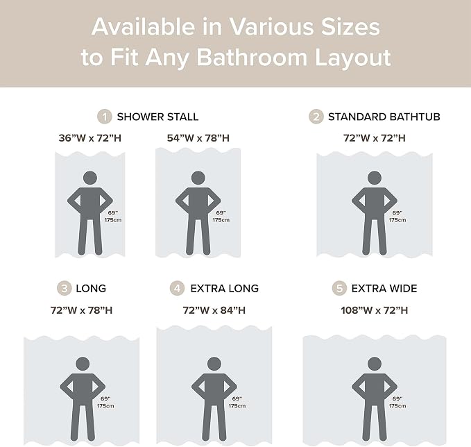 Madison Park Arbor Waffle Stall Shower Curtain, 36 x 72, Beige Solid | Adds Privacy, Machine Washable, Farmhouse, OEKO-TEX Certified Bathroom Curtain, 3M Scotchgard Moisture Management