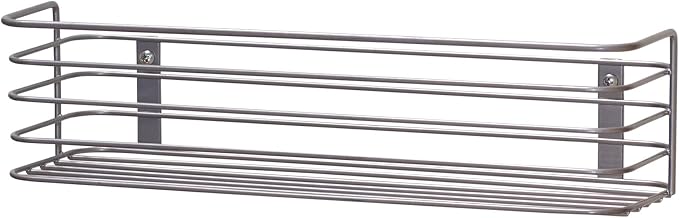 Household Essentials 1226-1 Long Basket Door Mount Cabinet Organizer | Mounts to Solid Cabinet Doors or Walls
