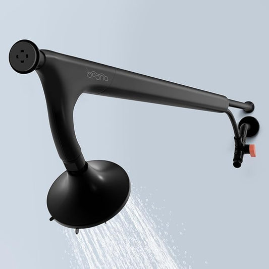 BOONA Tandem Shower as seen on Shark Tank | Dual Shower Head for Couples | Midnight Black, One Showerhead