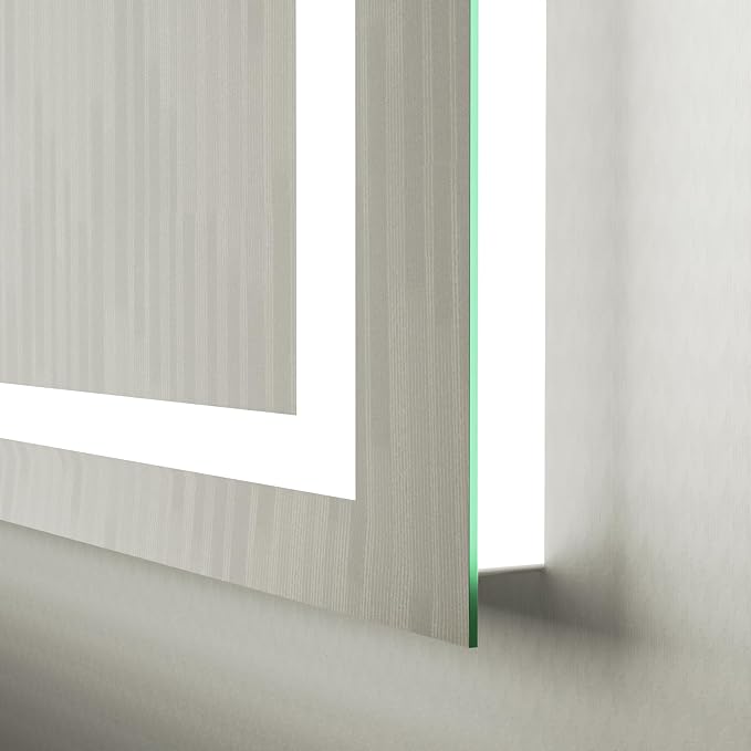 24"X32" LED Bathroom Mirror with Lights, Front Lit and Backlight | Stepless Dimmable, Anti-Fog, Shatter-Proof, HD Reflection, Memory, 3 Colors Lighting, UL Listed (Horizontal/Vertical).