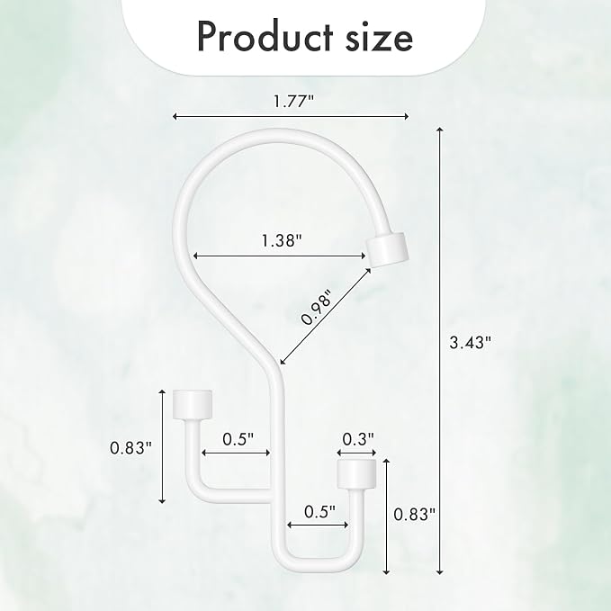 Bathway 12-Pack Double Shower Curtain Hooks, Rust-Resistant Metal Shower Curtain Rings with High-Low Design to Separate Liner & Curtain, Smooth Glide, White