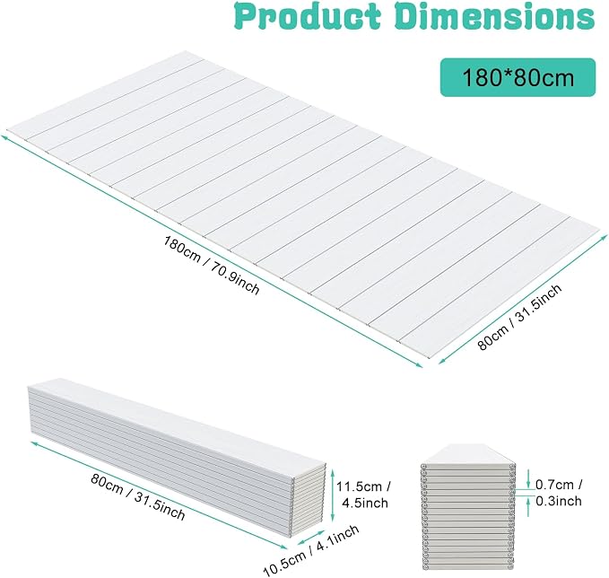 Bathtub Tray - 71x31.5x0.3in Foldable Anti-dust Bathtub Cover Bath Insulation Cover, PVC Shutter Bath Lid Fit Most Tubs, Can Store Wine Glass, Books, Tablets, Cellphones