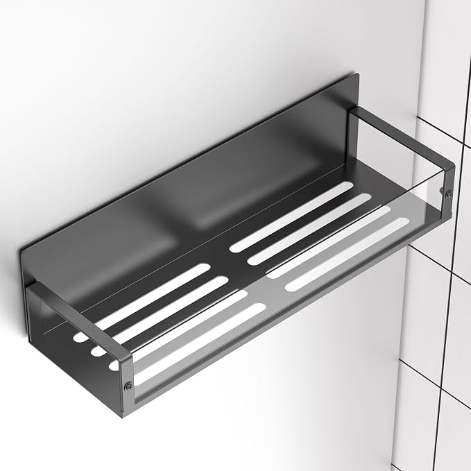 Metal Magnetic Spice Rack for Refrigerator Clear, 6 Pack | Magnetic Shelves Heavy Duty for Fridge in Kitchen, Seasoning Storage Organizer, For Oven Washer and Dryer, For Heavier Items