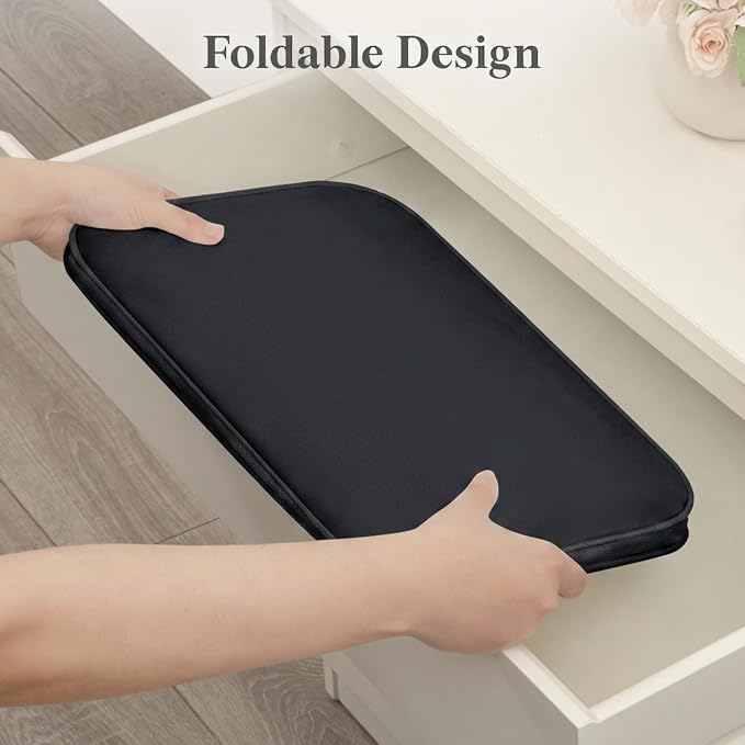 Lifewit Slim Collapsible Laundry Basket with Handles, 75L, Black | Narrow Laundry Hamper for Dirty Clothes, Tall Thin Laundry Bin, Small Clothes Hamper for Bathroom, Bedroom, RV, Dorm