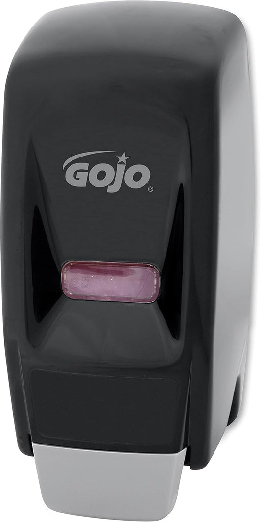 GOJO 800 Series Push-Style Lotion Soap Dispenser, Black, 800 mL - 9033-12