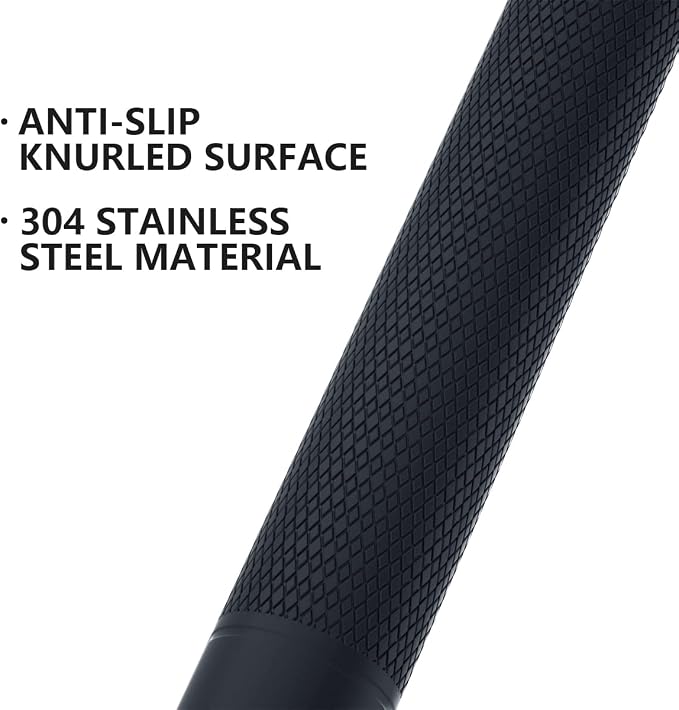 32 Inch Anti Slip Shower Grab Bars Oil Rubbed Black, Munzong Bathroom Bar | 1.25" Diameter Knurled Bathroom Balance Bar Safety Hand Rail Support Handicap Elderly Senior Assist Bath Handle