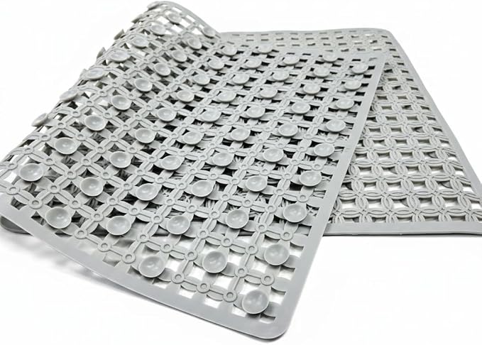 Bath Mats for Tub Kids,Baby Toddler - Large Cartoon Non-Slip Bathroom Bathtub Anti-Slip Shower Mats for Floor 27x15,Machine Washable XL Size Bathroom Mats (Grid Pattern 9)